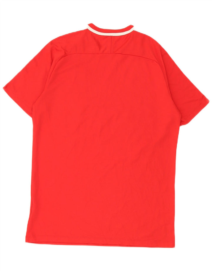 T-shirt grafica da uomo Nike Dri Fit Top in poliestere geometrico rosso medio