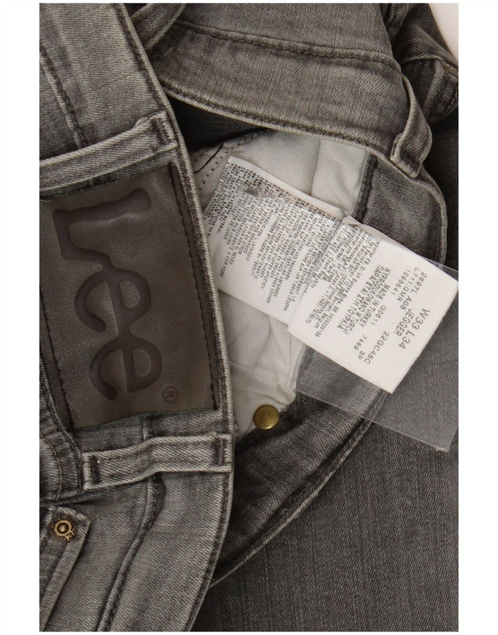 Jeans dritti Jegger da uomo Lee W33 L30 cotone grigio