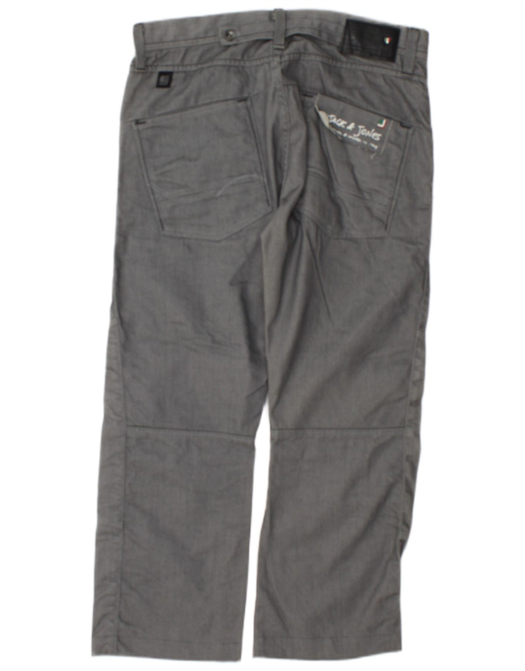 Pantaloni chino dritti da uomo Jack & Jones W32 L27 Grigi
