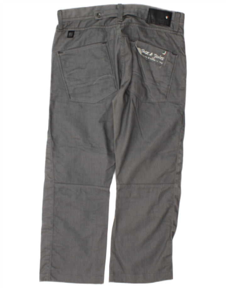 Pantaloni chino dritti da uomo Jack & Jones W32 L27 Grigi