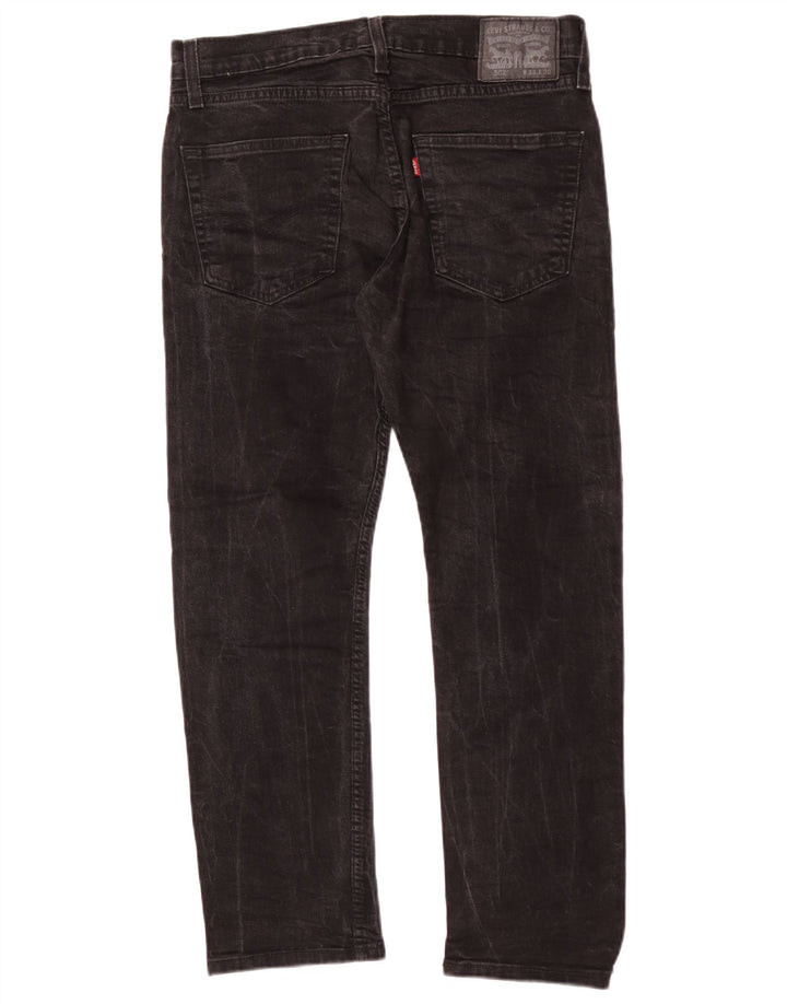Levi's Uomo 502 Jeans affusolati W32 L27 Cotone Nero