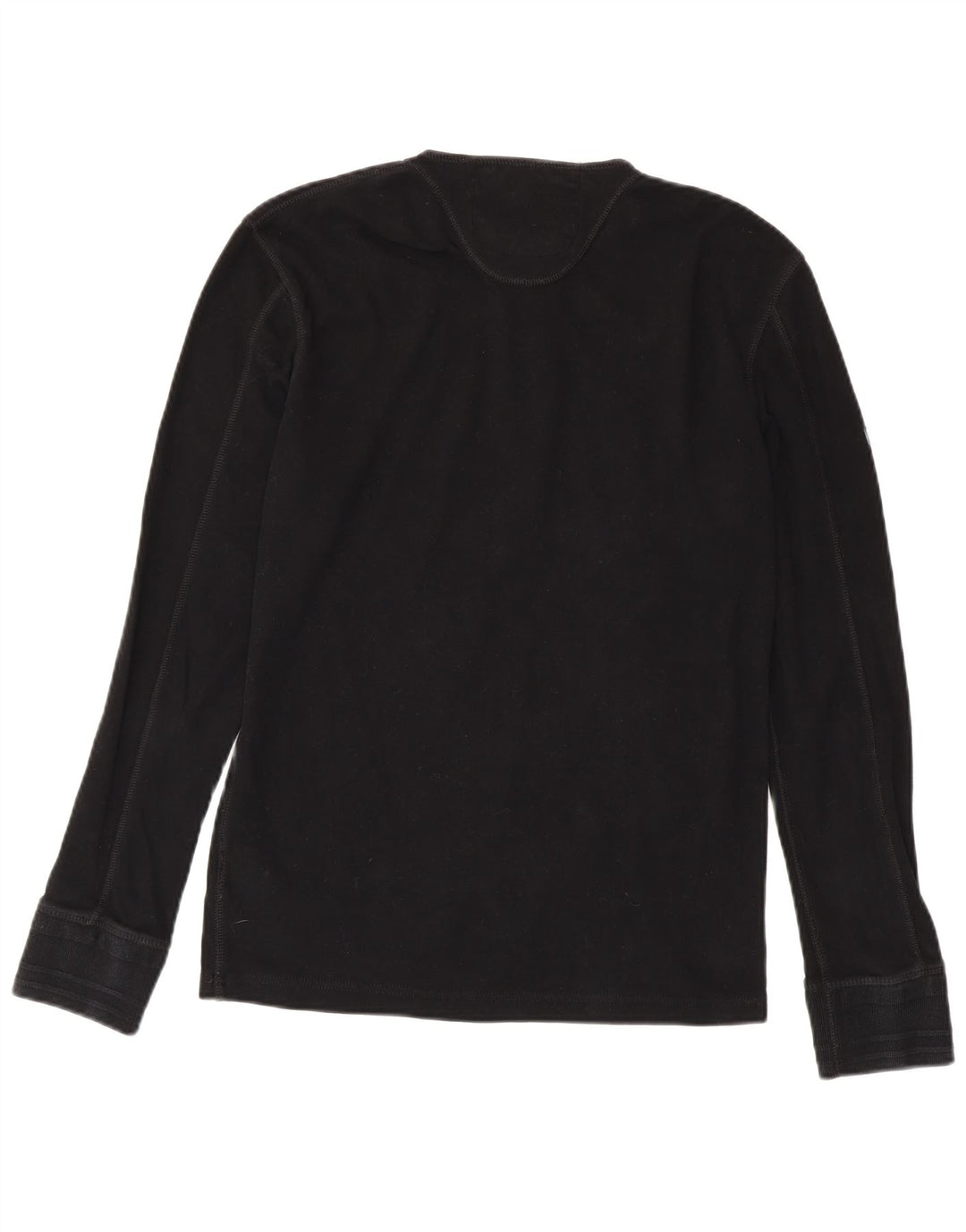 SUPERDRY Top Heritage da uomo a maniche lunghe XL in cotone nero