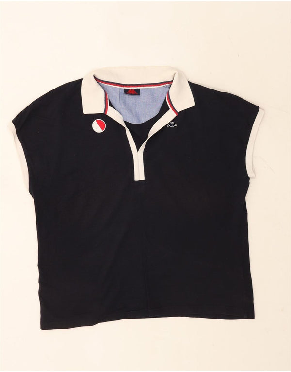 Polo oversize da donna KAPPA UK 16 Large Blu Navy