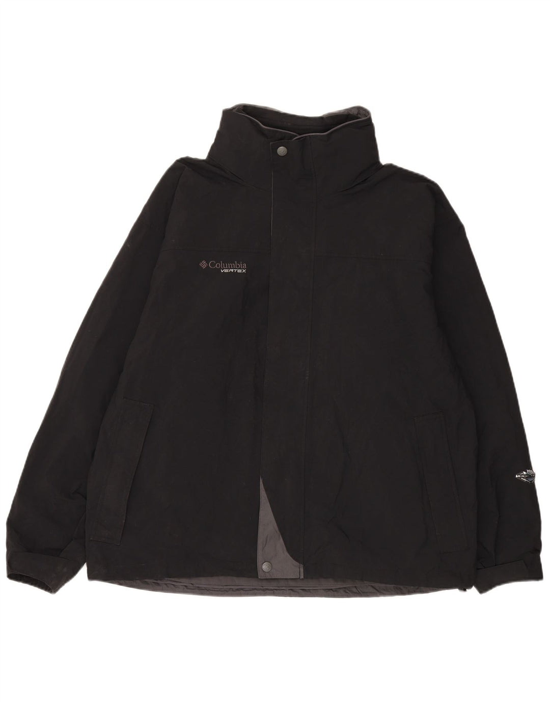 Giacca a vento con cappuccio Columbia Interchange da uomo UK 42 XL Nera