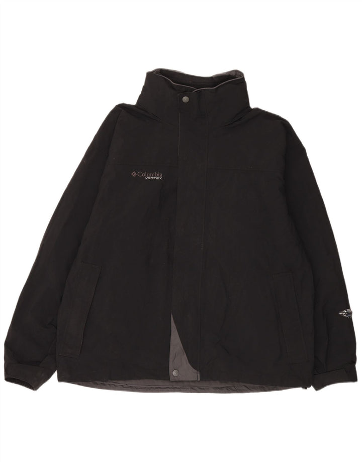 Giacca a vento con cappuccio Columbia Interchange da uomo UK 42 XL Nera