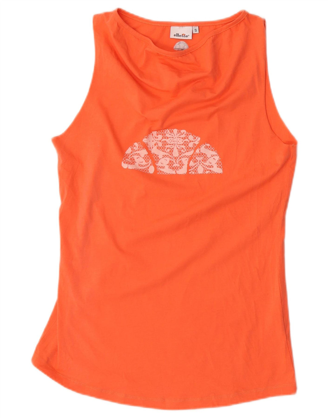 Canotta grafica da donna Ellesse UK 10 piccola arancione