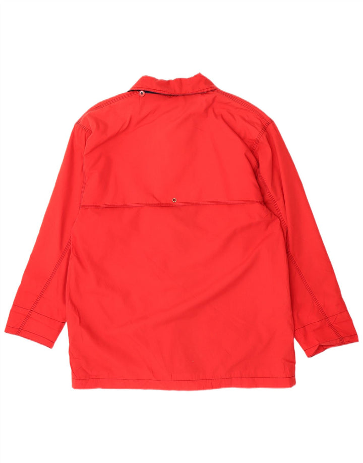 Giacca utilitaria vintage da donna UK 18 XL poliestere rosso