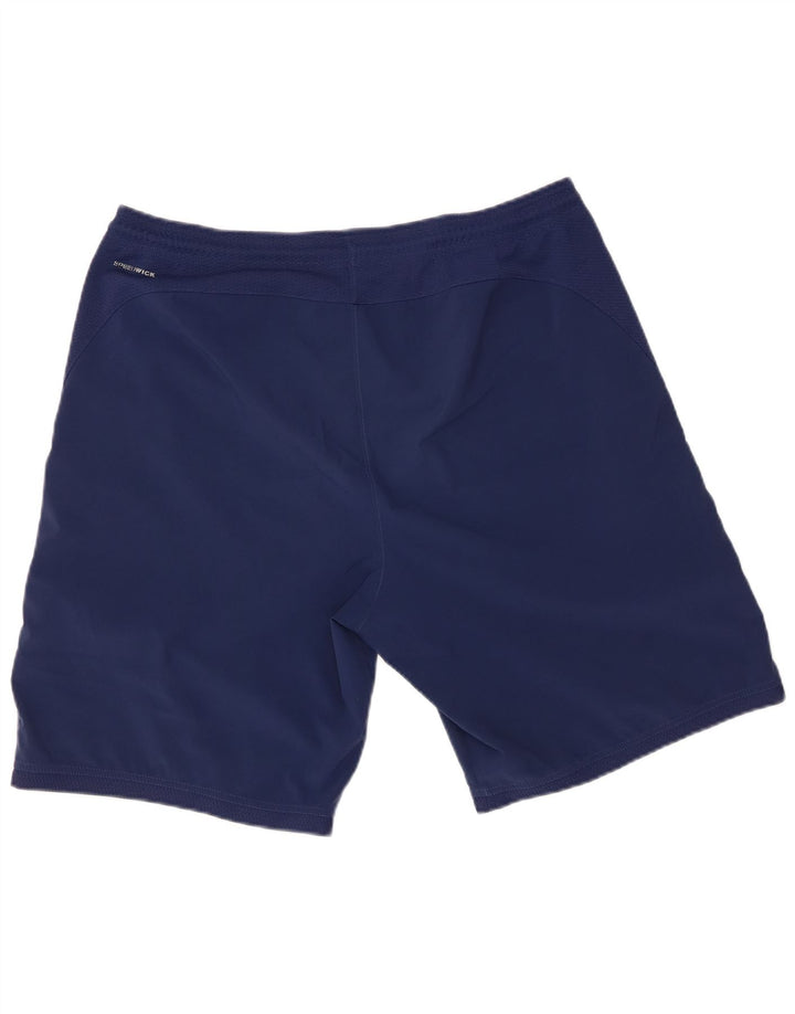Pantaloncini sportivi da uomo REEBOK grandi in poliestere blu navy