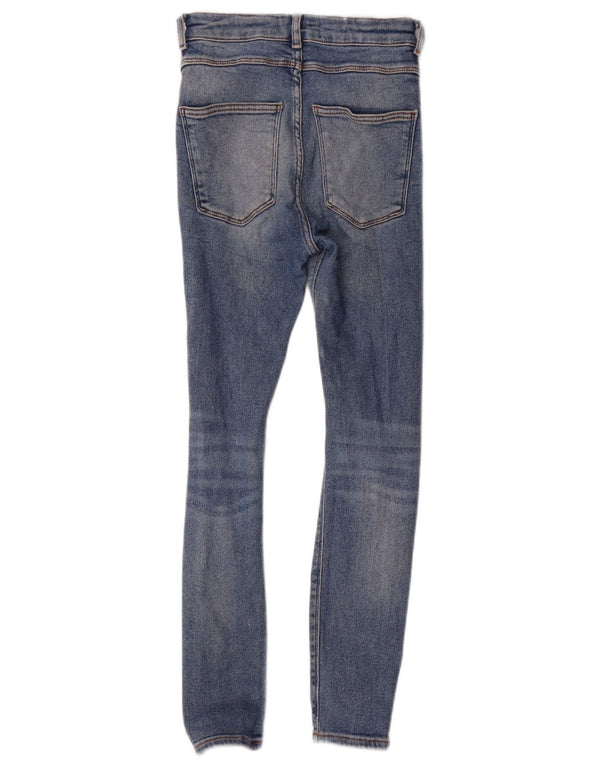 Jeans skinny effetto invecchiato da donna Zara EU 36 XS W26 L27 cotone blu