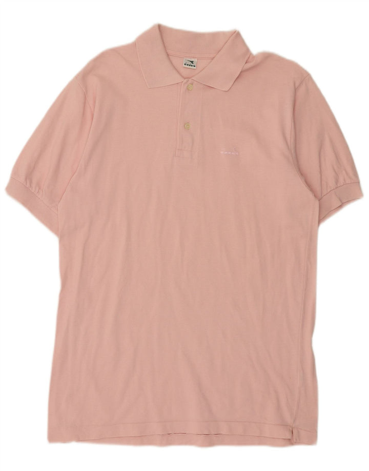 Polo Uomo Diadora Cotone Rosa Medio
