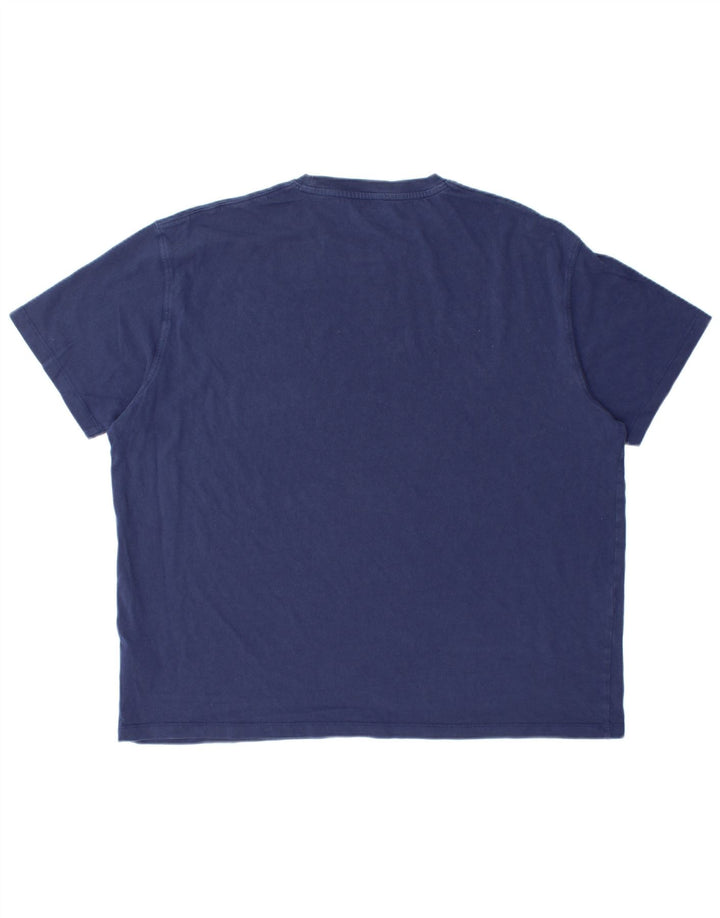 T-shirt da uomo WRANGLER Top grande in cotone blu navy