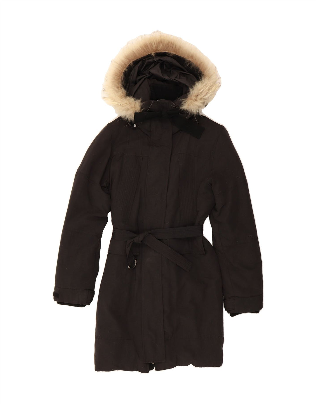 CONBIPEL Womens Esisto Hooded Padded Coat UK 16 Large Black Nylon Vintage Conbipel and Second-Hand Conbipel from Messina Hembry 