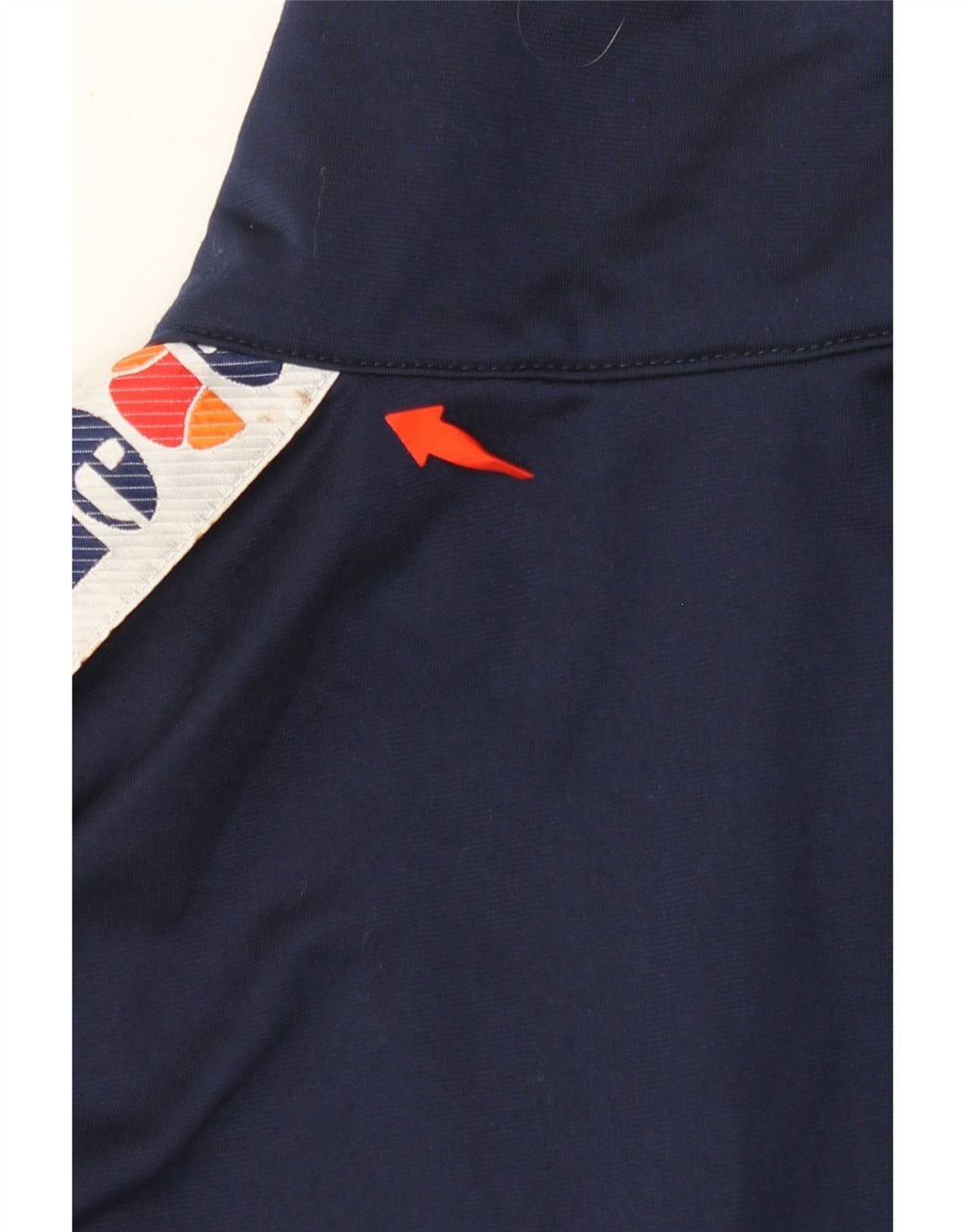 ELLESSE Giacca da tuta grafica da uomo grande in poliestere blu navy