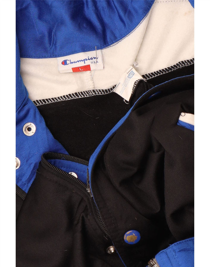 Giacca da tuta grafica da uomo Champion, grande, color block nero