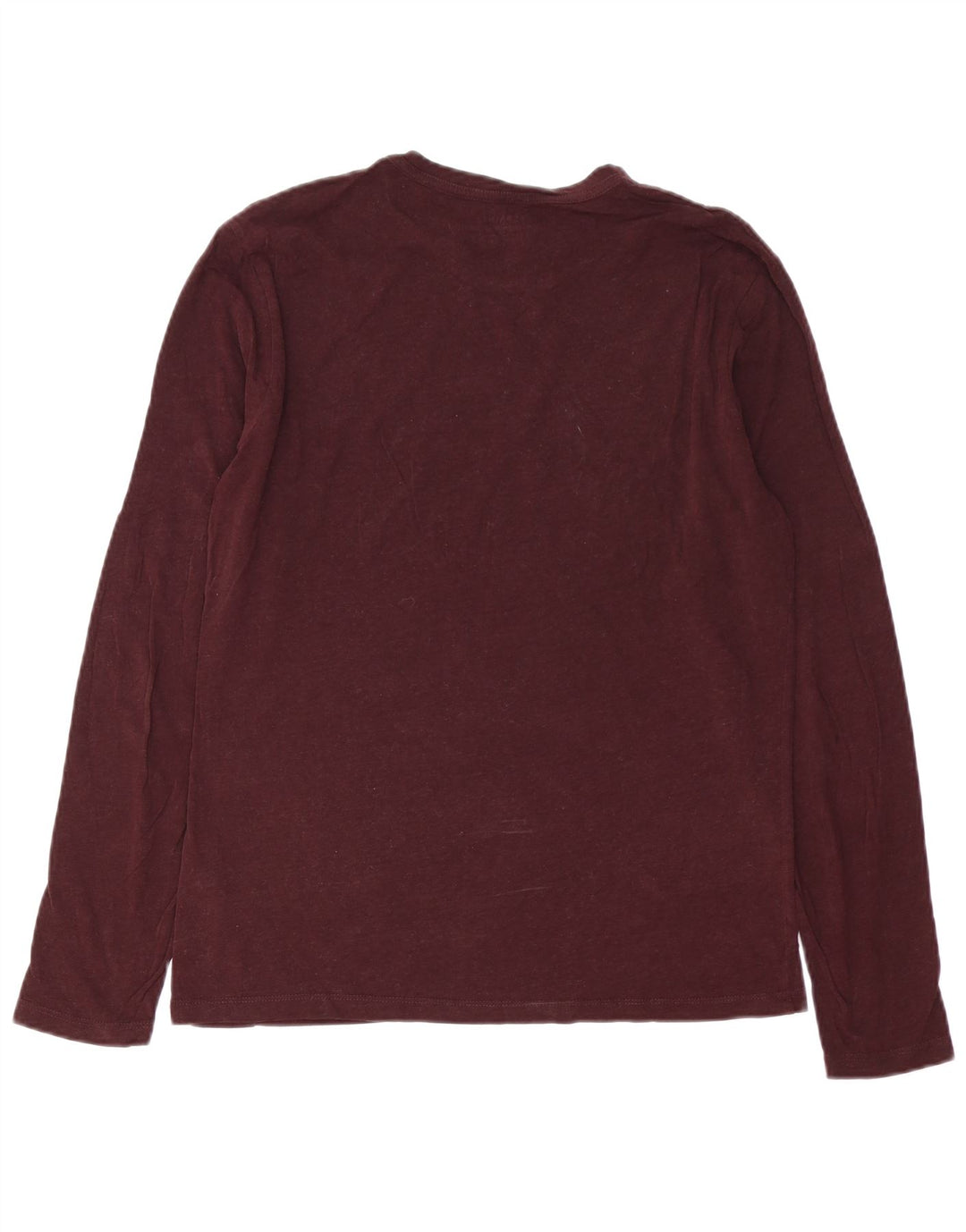 Maglia da uomo a maniche lunghe All Saints in cotone bordeaux medio