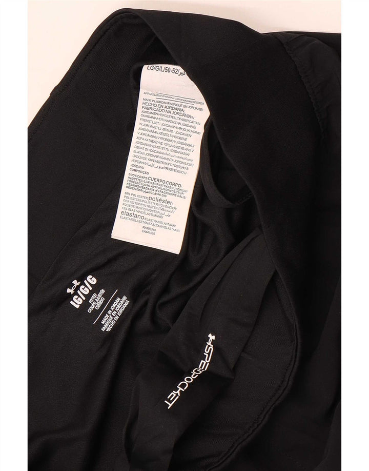 Pantaloncini sportivi da uomo Under Armour grandi in poliestere nero