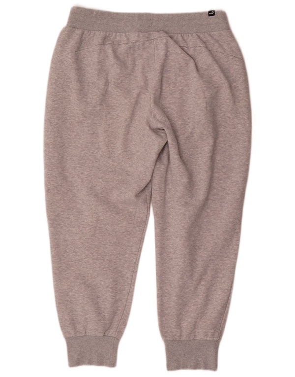 Pantaloni da tuta da donna Puma Joggers UK 14 Large Grey Flecked Cotton