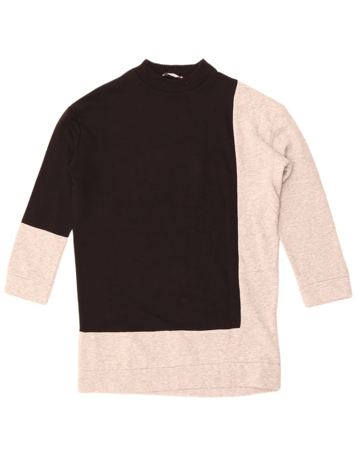 Felpa oversize da donna Zara UK 10 Small Black Colourblock