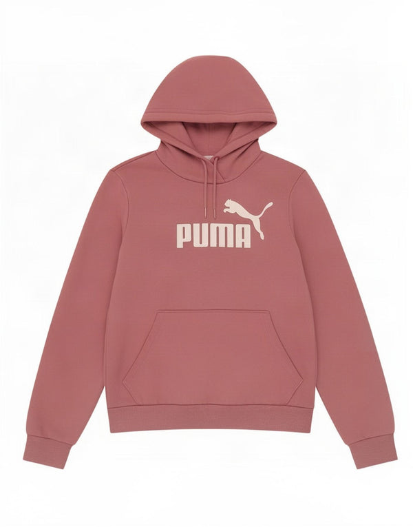 Felpa con cappuccio grafica da donna Puma UK 12 cotone rosa medio