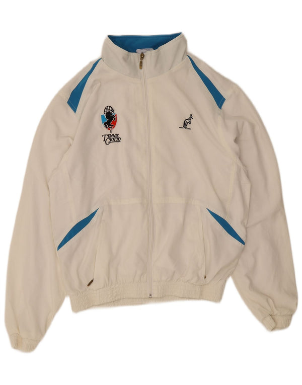 AUSTRALIAN L'ALPINA Giacca da tuta da uomo IT 46 Small White Colourblock