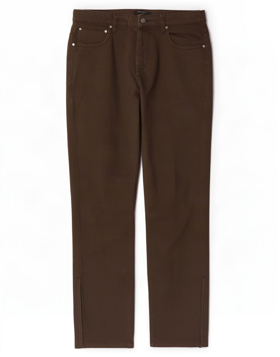 Pantaloni casual slim da uomo Ted Baker W32 L31 cotone kaki