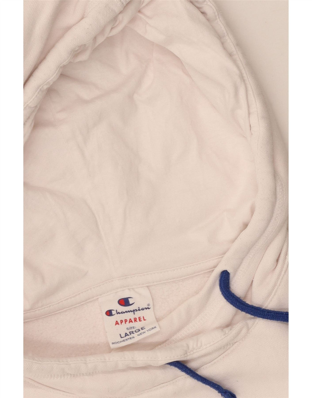 Maglione con cappuccio grafico per ragazze CHAMPION 11-12 anni grande in cotone bianco