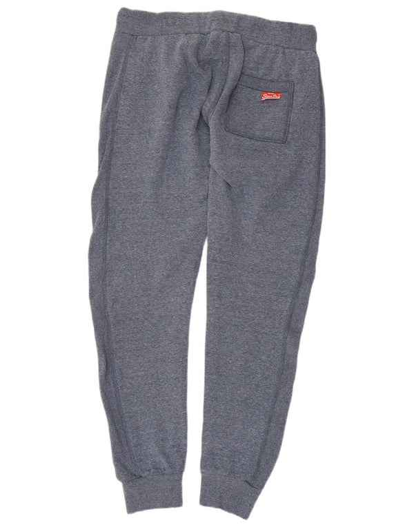 Pantaloni da tuta da uomo Superdry Joggers in cotone chiazzato blu medio