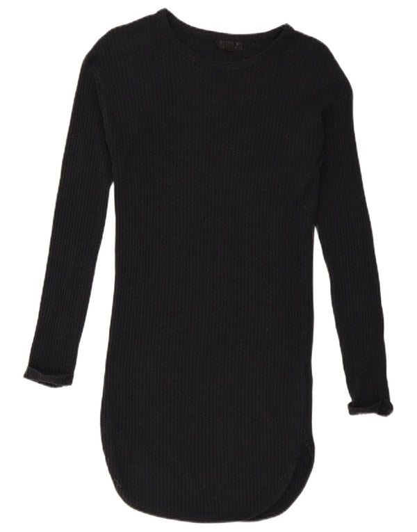 Abito maglione a maniche lunghe da donna Topshop UK 10 piccolo nero