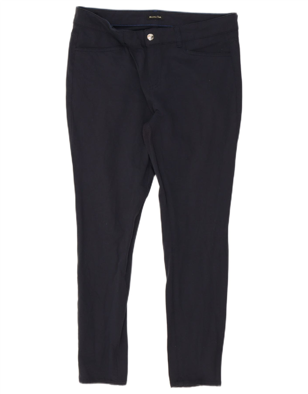 MASSIMO DUTTI Pantaloni casual corti da donna EU 42 Large W32 L26 Blu navy