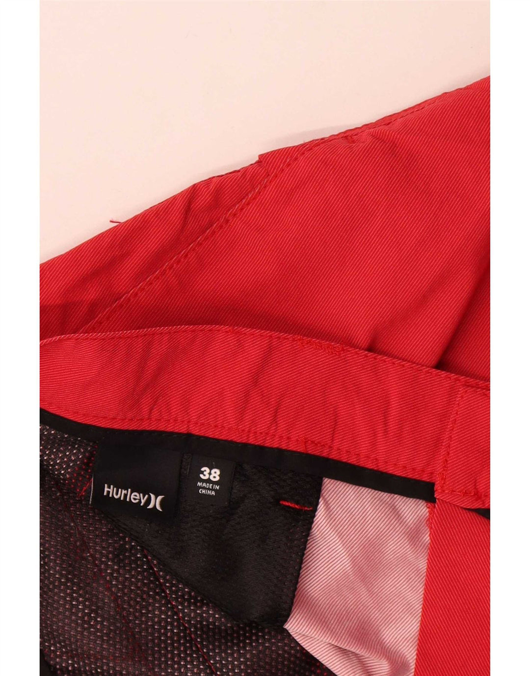 Pantaloncini chino da uomo Hurley W38 XL poliestere rosso