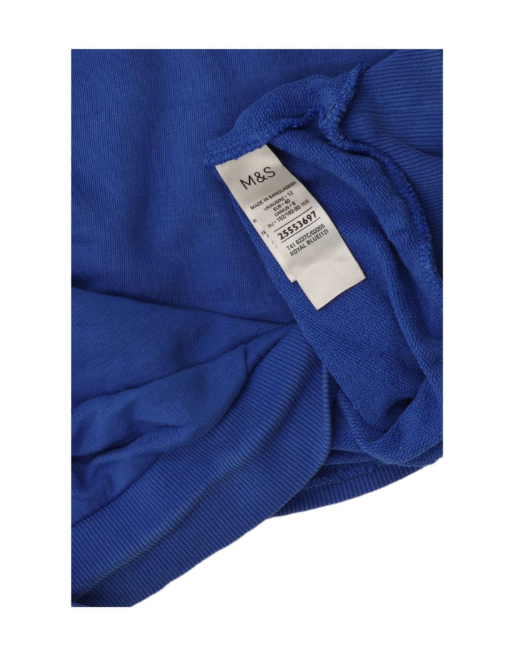 Felpa da donna Marks & Spencer UK 12 Cotone blu medio