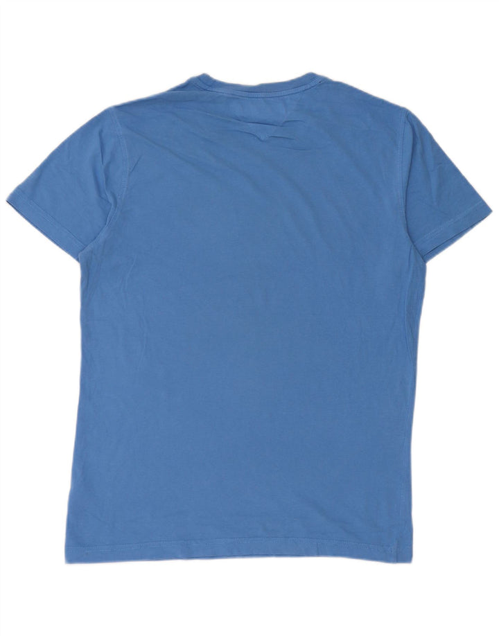 T-shirt da uomo Tommy Hilfiger Top in cotone blu medio