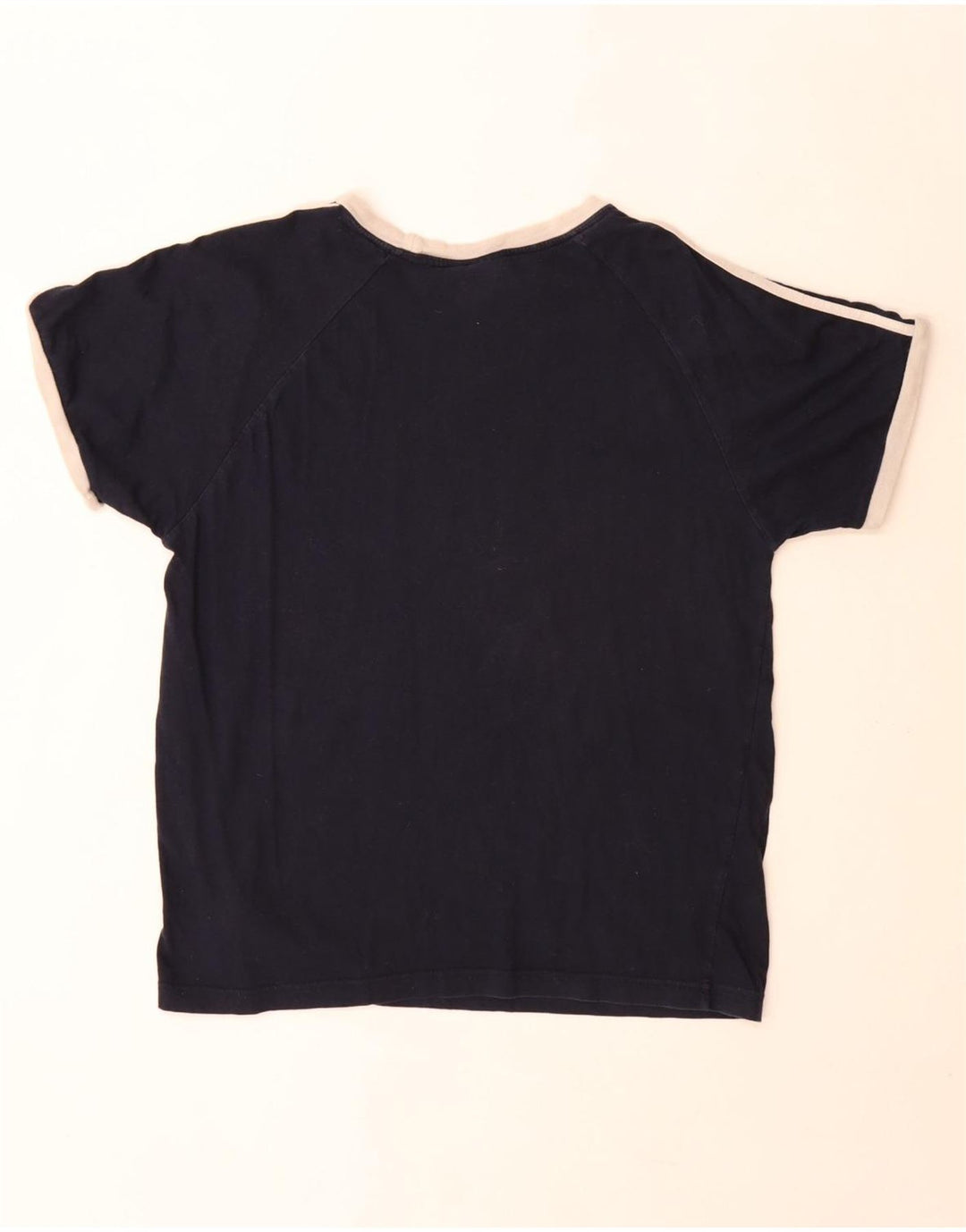 T-shirt da uomo Adidas Top media in cotone blu navy