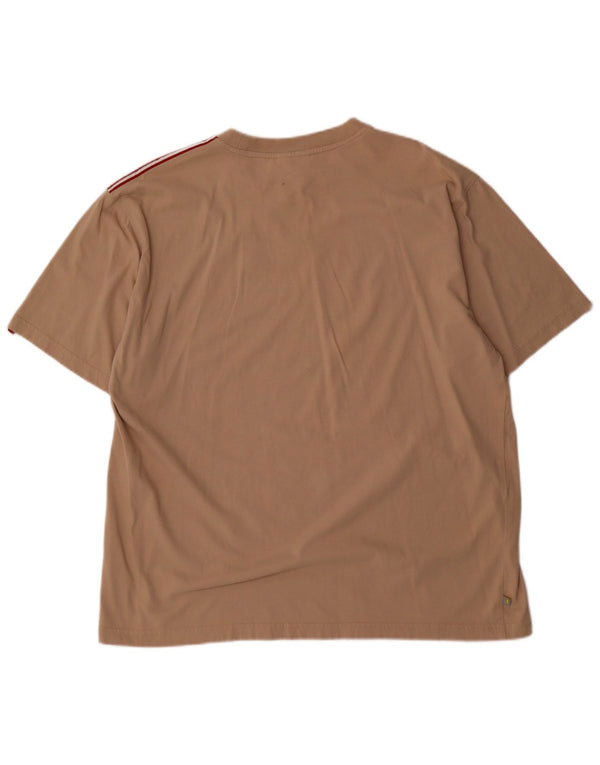 T-shirt grafica da uomo Reebok Top XL in cotone beige