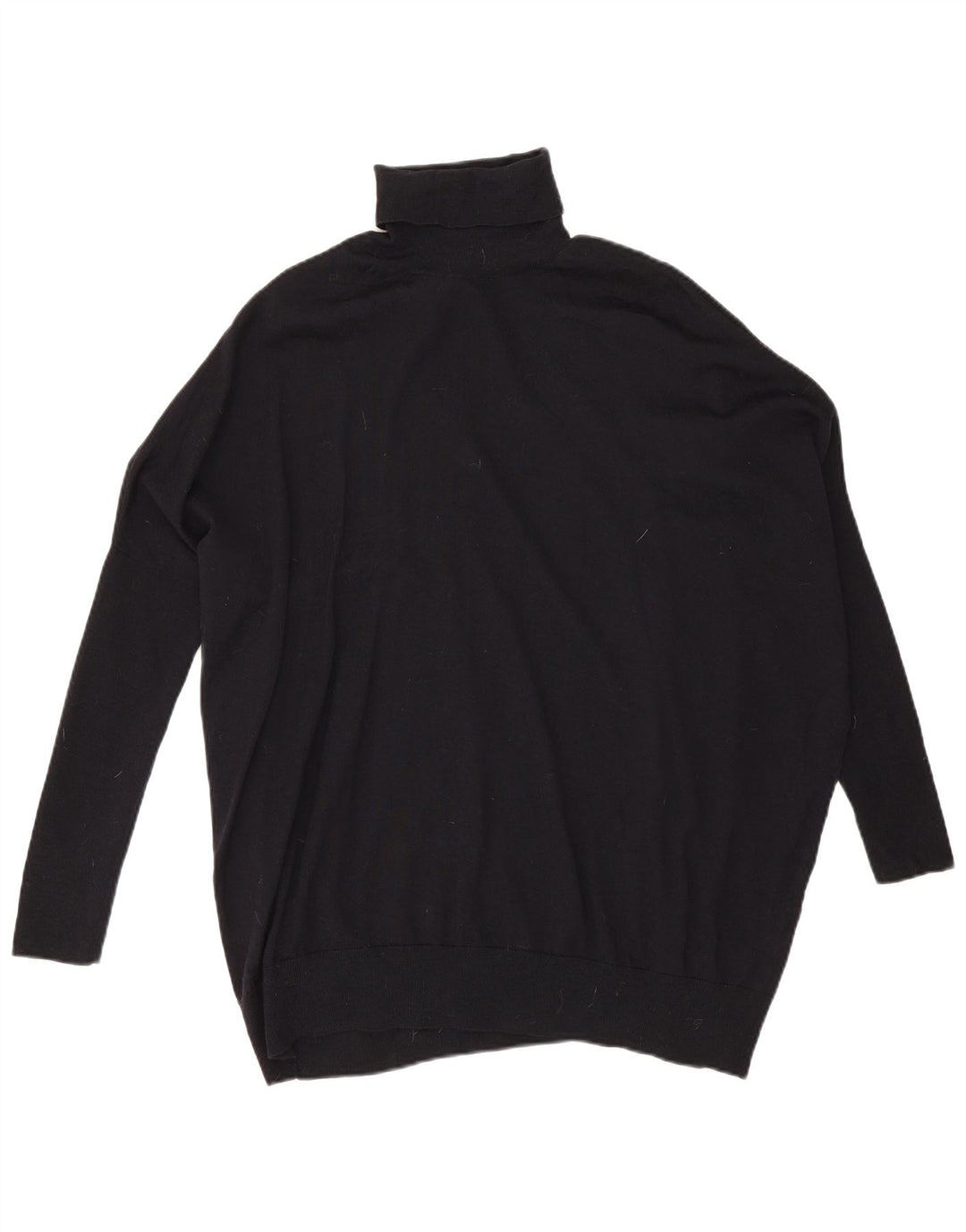 Maglione maglione oversize da donna Cos con collo alto UK 14 Lana nera media