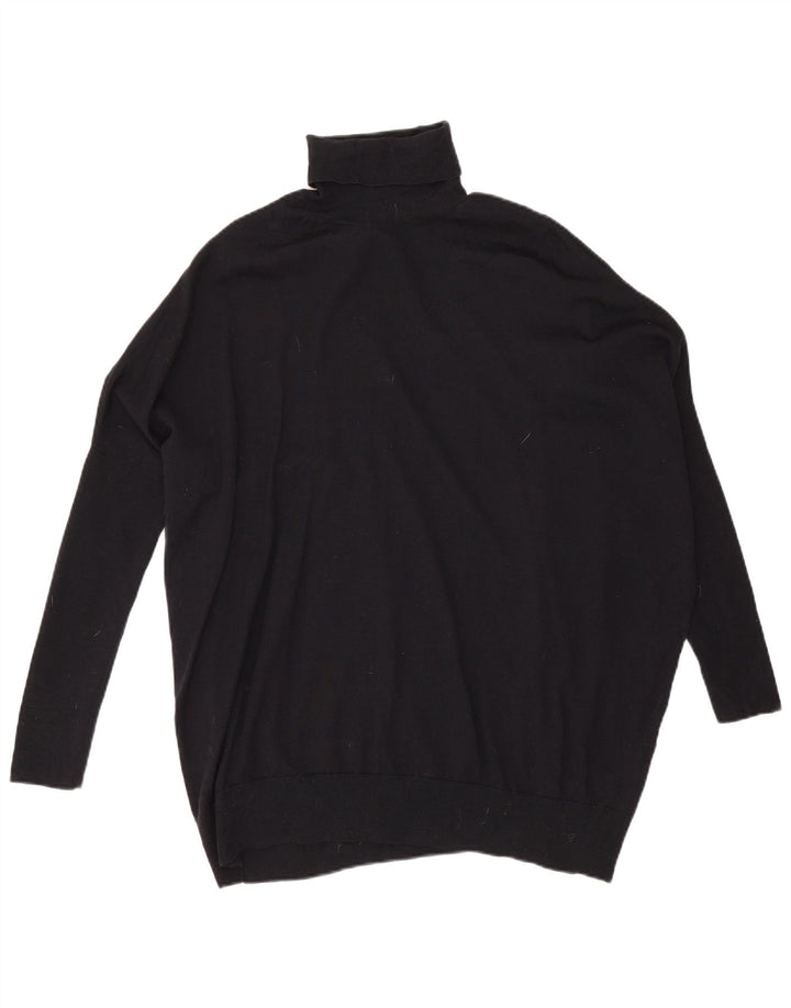 Maglione maglione oversize da donna Cos con collo alto UK 14 Lana nera media