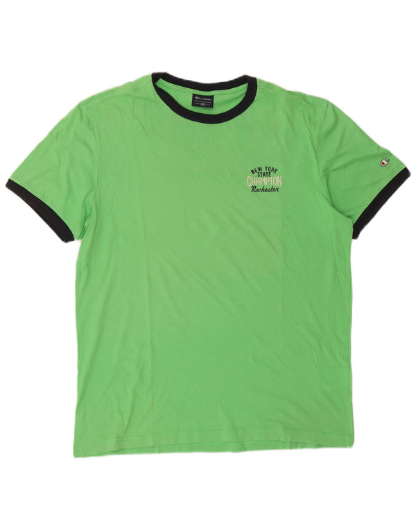 T-shirt da uomo Champion Top 2XL cotone verde