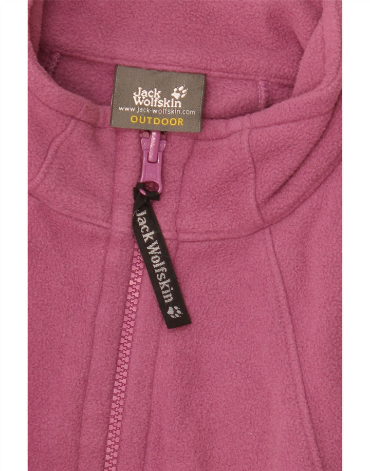 Giacca in pile foderata da donna Jack Wolfskin UK 18/20 XL poliestere rosa