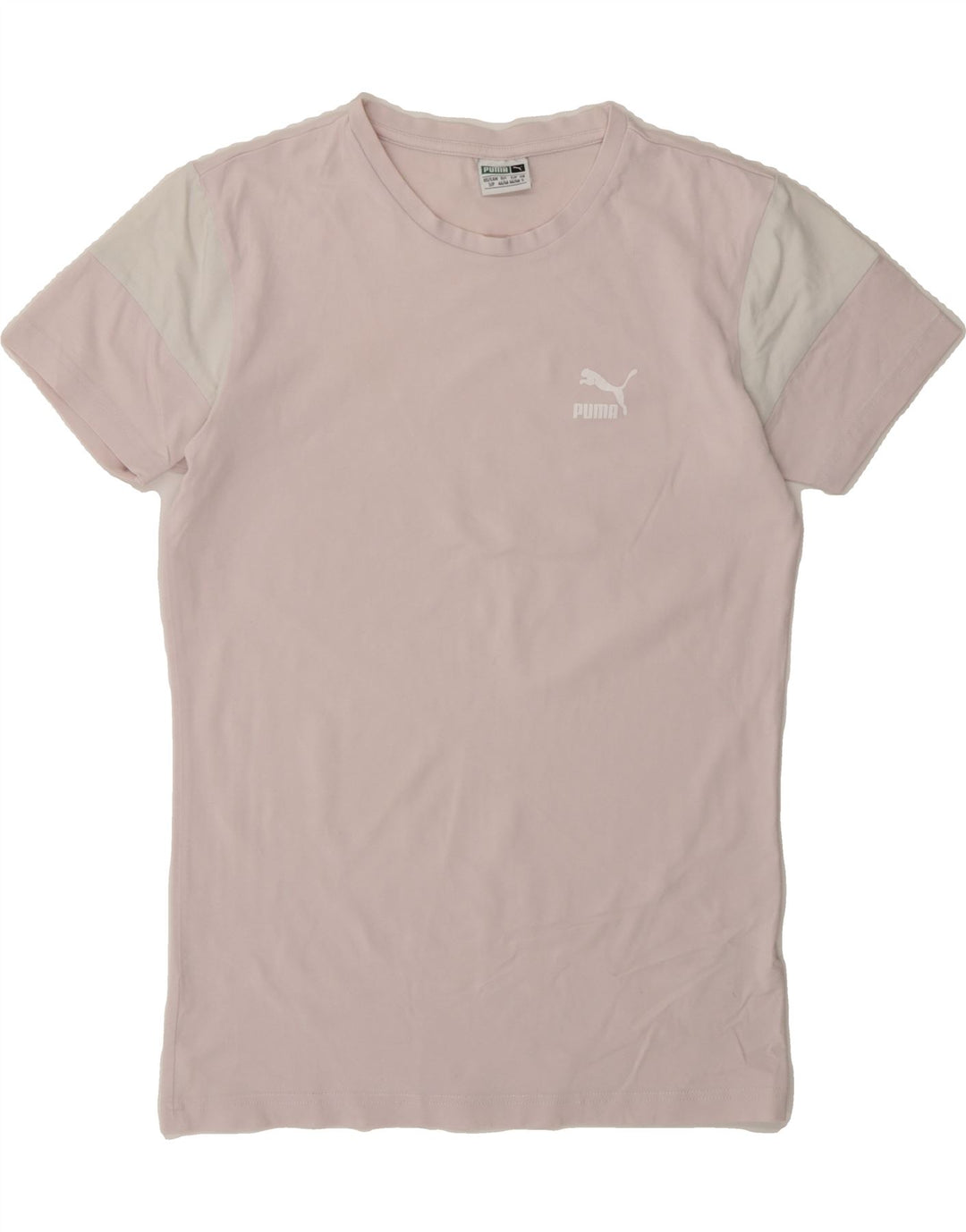 PUMA Mens T-Shirt Top Small Pink Cotton Vintage Puma and Second-Hand Puma from Messina Hembry 