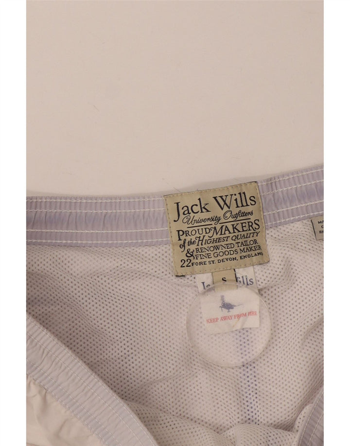 Pantaloncini da bagno grafici da uomo Jack Wills piccoli in cotone blu