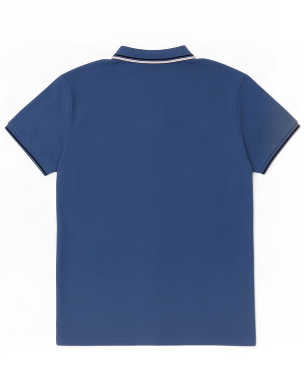 Polo Diadora Uomo Large in Cotone Rigato Blu