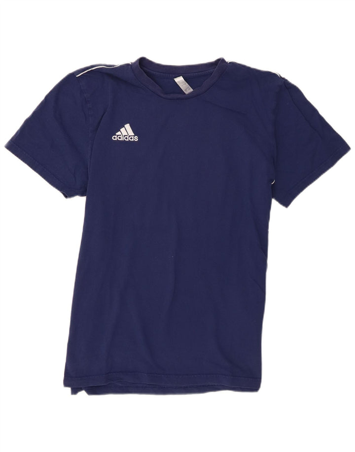T-shirt da uomo Adidas Top Large in cotone blu navy