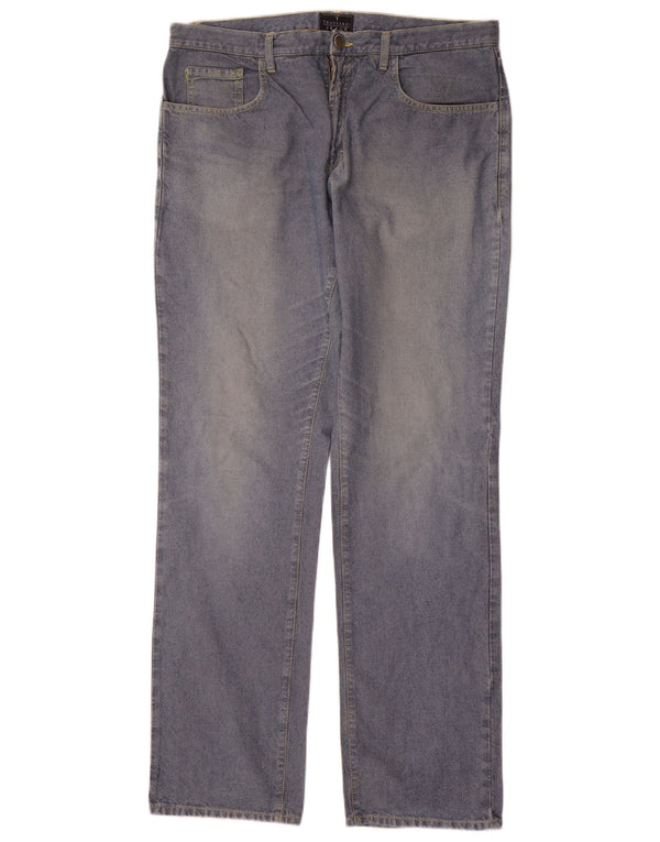 Jeans Straight Uomo Trussardi W38 L36 Cotone Blu