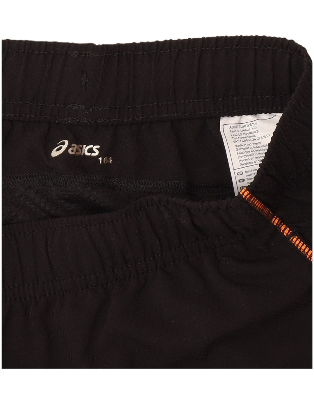 Pantaloncini sportivi Asics da ragazzo 13-14 anni in poliestere nero
