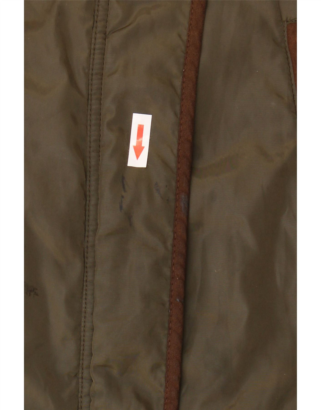 Giacca trapuntata militare da donna Zara UK 16 grande color cachi