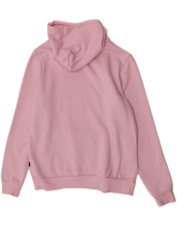 Felpa con cappuccio da donna Puma UK 16 grande in cotone rosa