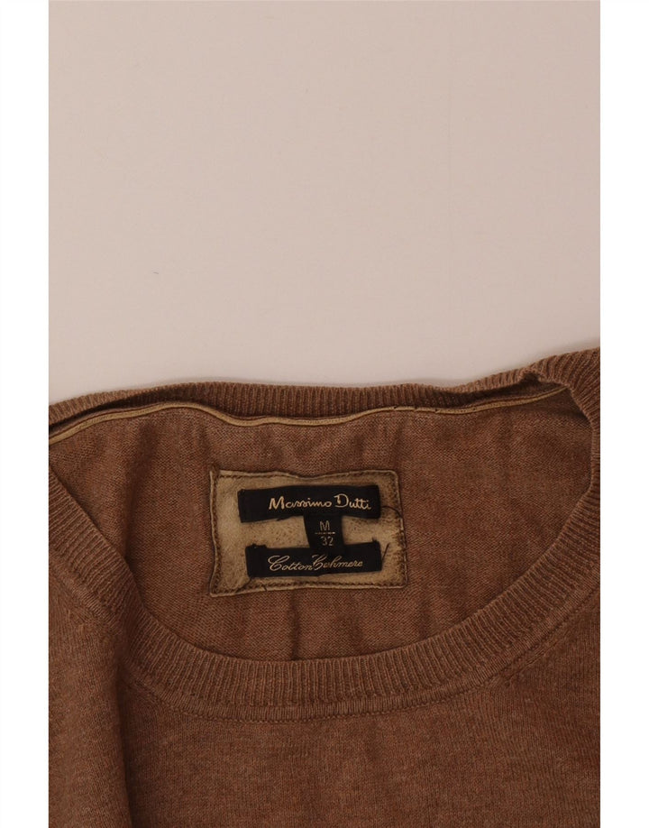 Maglione maglione girocollo da donna Massimo Dutti UK 12 Marrone medio