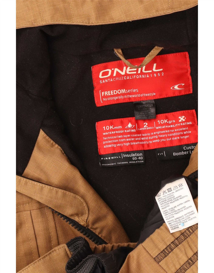 Giubbotto bomber con cappuccio da uomo O'Neill UK 38 Poliestere a righe marrone medio