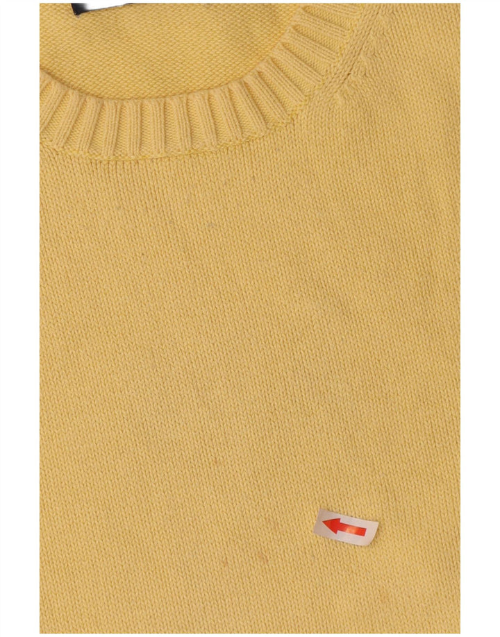 Maglione maglione girocollo da uomo Marks & Spencer blu Harbour giallo medio