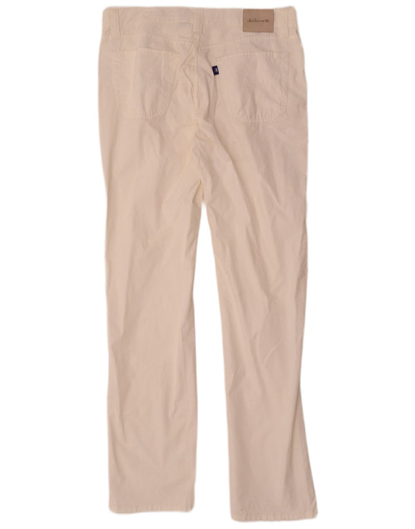 Pantaloni casual dritti da uomo Jeckerson W36 L36 cotone bianco